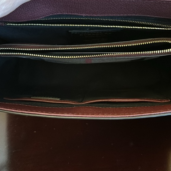 NWTGS Burberry Derby leather House Check medium Camberly tote - Picture 6 of 11